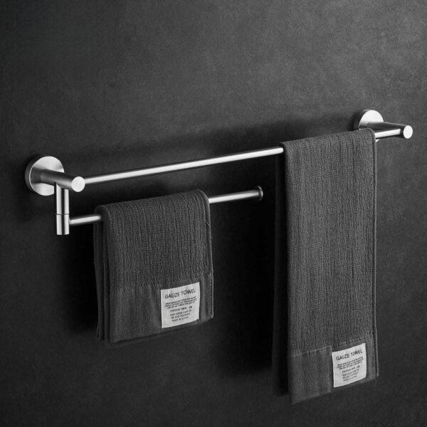 Rotatable Bathroom Towel Rack – 304 Stainless Steel Premium Towel Bar (2 Sizes Available)