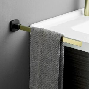 Stainless Steel Foldable Single Towel Bar for Vanity / Washbasin – 2 Colors Available