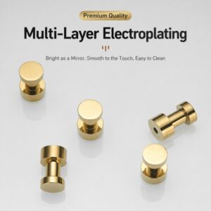 Solid Brass Wall Hook (Gold) Bathroom Coat & Towel Hook
