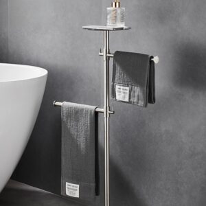 Freestanding Bathroom Towel Rack (Hotel Style) – 2 Colors Available