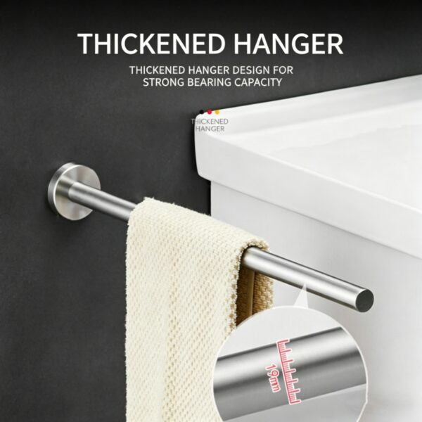 304 Stainless Steel Bathroom Towel Bar for Washbasin / Sink