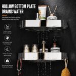 304 Stainless Steel Corner Shower Shelf (No-Drill, Wall Mounted, Triangle Basket)