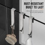 Over the Door Glass Shower Hook (No Drilling Required)