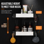 304 Stainless Steel Corner Shower Shelf (No-Drill, Wall Mounted, Triangle Basket)