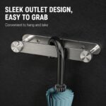 Rustproof Stainless Steel Coat Hook for Doorway  Foyer