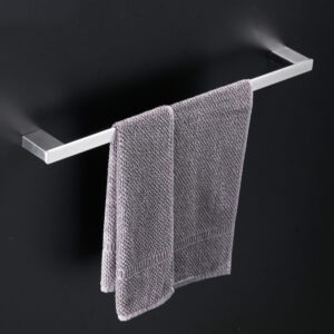 Wall Mounted 304 Stainless Steel Towel Bar with Shelf (Bathroom Organizer)