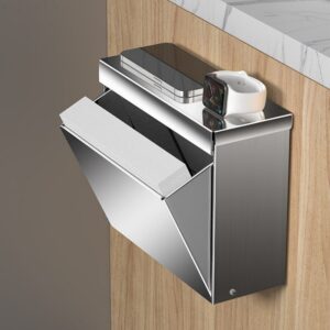 Wall Mounted Stainless Steel Toilet Paper Holder (Bathroom, Rustproof)