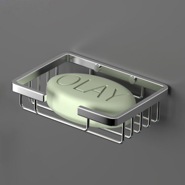 Wall-mounted 304 stainless steel soap box for the bathroom