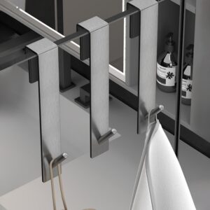Over the Door Glass Shower Hook (No Drilling Required)