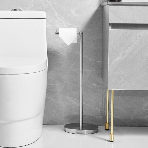 Floor Standing Toilet Paper Holder Stainless Steel