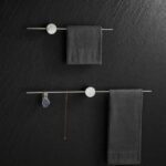 Modern Bathroom Towel Bar – Sleek Single Rail Designving Towel Rack for Bathroom