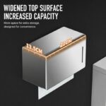 Wall Mounted 304 Stainless Steel Tissue Box Holder (No-Drill)