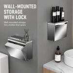 Wall Mounted Stainless Steel Toilet Paper Holder (Bathroom, Rustproof)