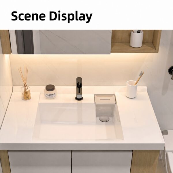 Bathroom cabinet ceramic washbasin soap dish
