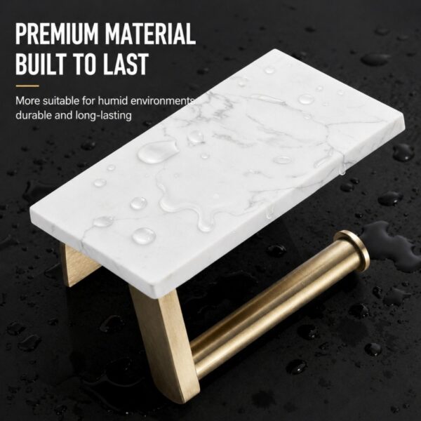 Luxury Marble Toilet Paper Holder (Wall Mounted, Bathroom)
