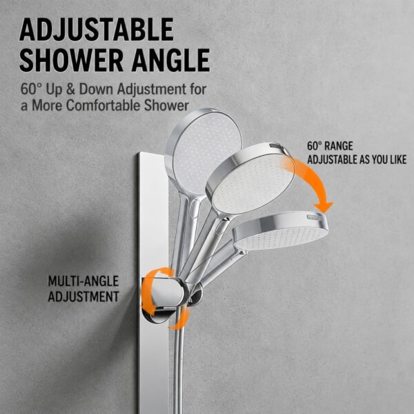 Stainless steel magnetic shower head holder