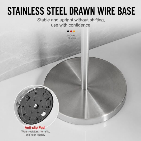 Floor Standing Toilet Paper Holder Stainless Steel
