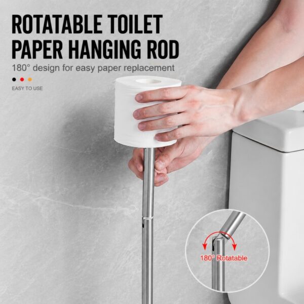 Floor Standing Toilet Paper Holder Stainless Steel