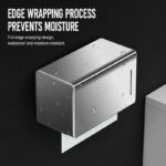 Wall Mounted 304 Stainless Steel Tissue Box Holder (No-Drill)