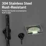 Wall-mounted 304 stainless steel soap box for the bathroom
